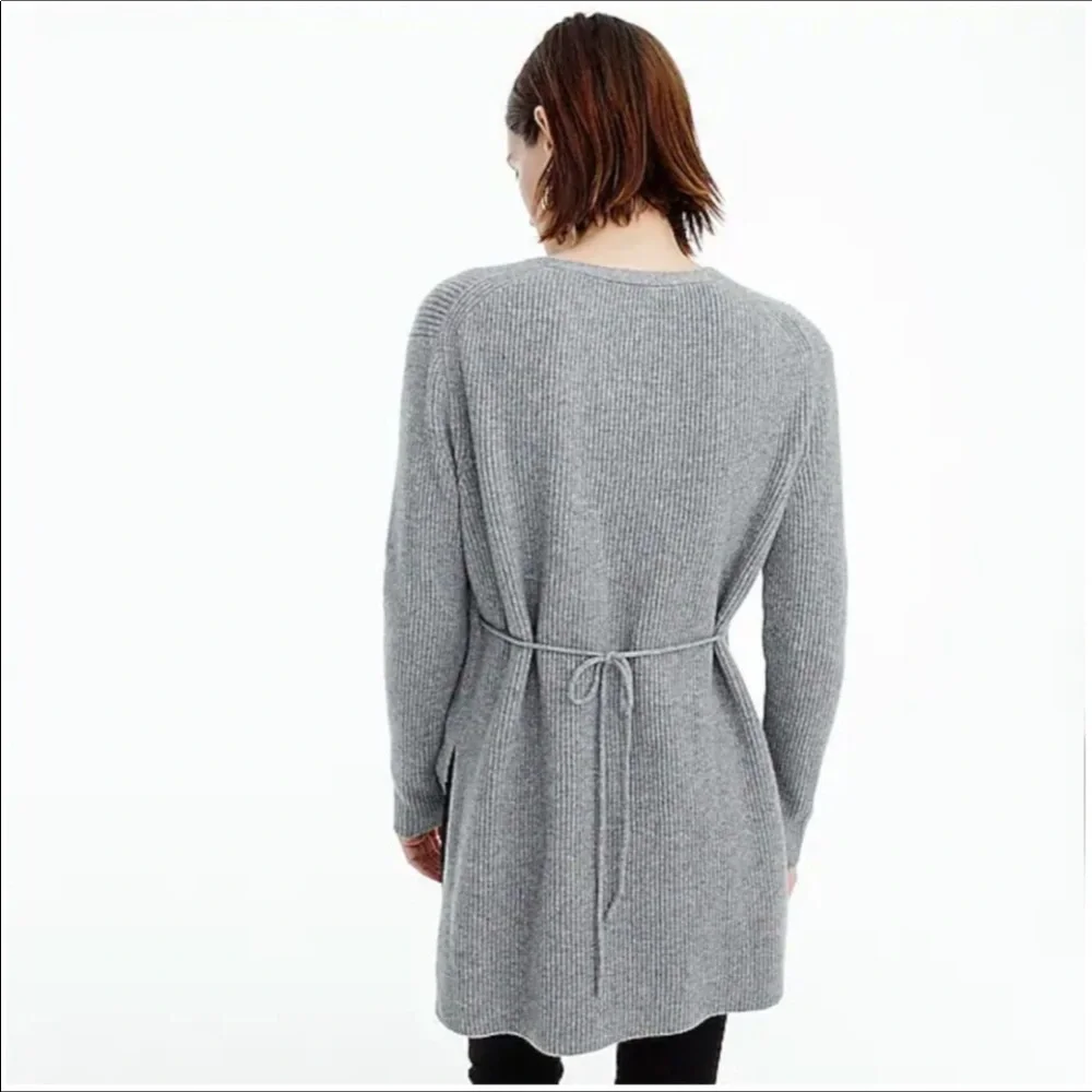 J.Crew Ribbed V-neck cashmere sweater